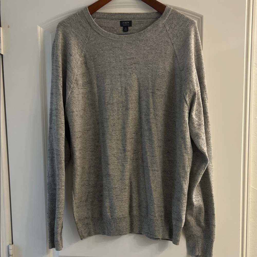 J. Crew Men's Light Gray Crewneck Sweater
